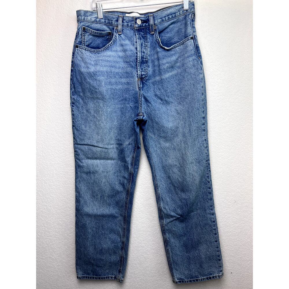 DENIM FORUM The Joni High Rise Loose Jeans Light Wash Size 30